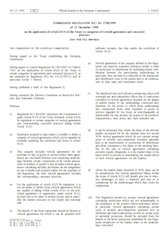 Regulation 2790/1999