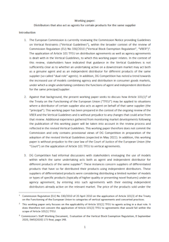 Working paper on dual role agents