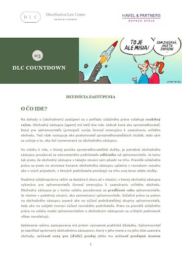 Distribution Law Center Countdown III - “Vertical” in the spotlight: agency (legal test)