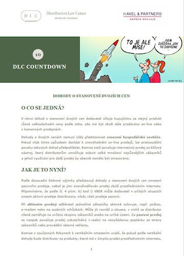 Distribution Law Center Countdown X - Hardcore restrictions (Dual Pricing)