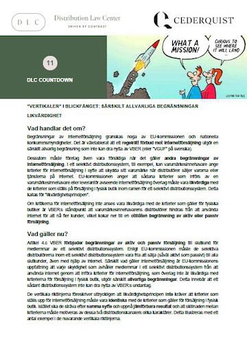 Distribution Law Center Countdown XI - Hardcore restrictions (Equivalence)