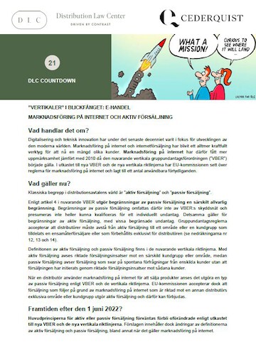 Distribution Law Center Countdown XXI - E-commerce (Online promotions and active sales)