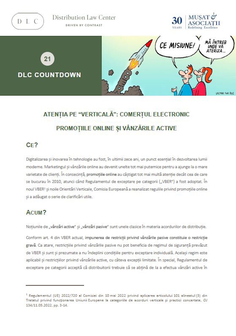 Distribution Law Center Countdown XXI - E-commerce (Online promotions and active sales)