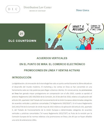 Distribution Law Center Countdown XXI - E-commerce (Online promotions and active sales)