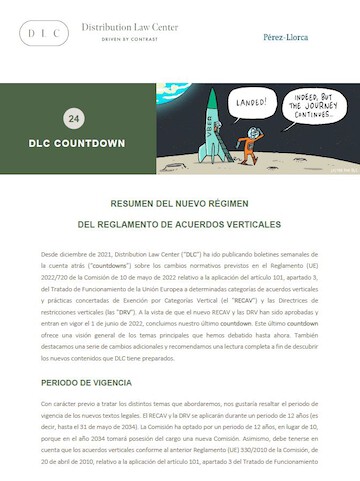 Distribution Law Center Countdown XXIV - Wrap-up (The new VBER regime in a nutshell)