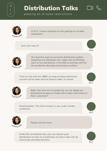 Distribution Talks #4: Passing on of sales restrictions